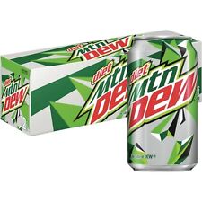 Diet Mountain Dew Soda 12 Pack 12oz Cans Green Mtn Dew Citrus 12 Pack Soda Pop picture