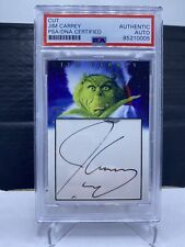 PSA PSA/DNA Custom Card Jim Carrey Cut Signature The Grinch Christmas Version 2 picture