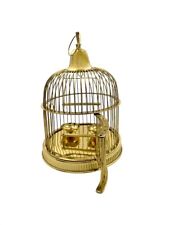 Birdcage Brass Large Dome with Feeders and Swing Vintage Decor Bird Lover Gift picture