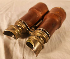 Vintage Leather & Brass Field Glasses (Binoculars) picture