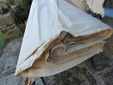 one yard Vintage French UNUSED  natural linen cotton fabric picture