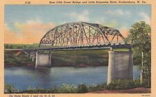 Postcard New Fifth Street Bridge Little Kanawha River Parkersburg West Virginia picture