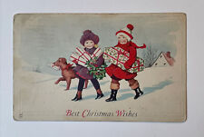 1929 Christmas Postcard - Akron OH - Great Depression Holiday Greeting Wishes picture