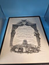 Framed Rare 1932 West Point Diploma Presented to John Battle Horton picture