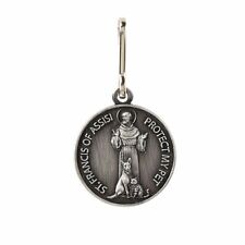 Saint St FRANCIS Saint ANTHONY PET Protection Medal Dog Tag Cat Puppy Kitty picture