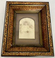 Antique Framed Photograph Infant Wood Frame with Glass Victorian 12.5