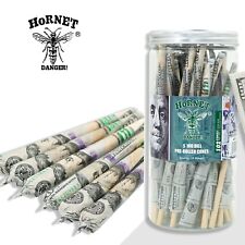 Hornet Dollar Bill King Size 100 Cones- Pre Rolled Paper Cones with Filter Tips picture