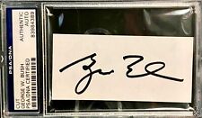 President George W Bush  / Autographed Signed /  Cut Autograph /PSA-DNA COA picture