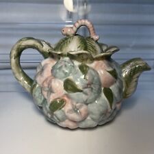 Rare Crawling Through the Veggie Garden Teapot - Complete - Hand painted - Farm picture
