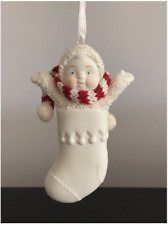 SNOWBABIES Blank Porcelain Stocking Ornament by Department 56  picture