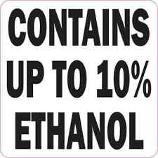 4in x 4in Contains Up To 10% Ethanol Magnet Car Truck Vehicle Magnetic Sign picture