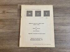 Vintage 1960 MIT Institute Sexual Arousal To Music Study Psychological Monograph picture