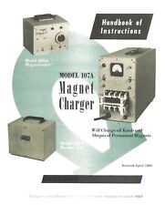 1960 Radio Frequency Lab. Model 107A Magnet Charger Instructions Handbook Manual picture
