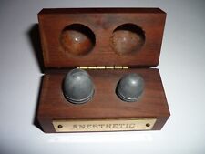 vintage wooden box anesthetic two bullets joke Medical Gag Bitin' Bullets picture