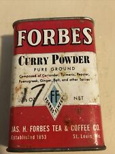 Vintage Forbes Curry Powder Pure Ground tin 1 1/2 oz picture