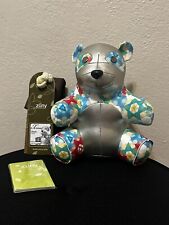 Zuny Kaleidoscope Panda Bookend Figure 8” High Faux Leather Classic Collection picture