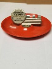 Vintage 1940s Abraham & Brawn Metal Ashtray Oshkosh, WI picture