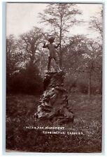 c1920's Peter Pan Monument Kensington Gardens London England RPPC Photo Postcard picture