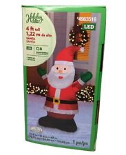 Holiday Living 4 Ft Airblown Santa Inflatable LED Santa 🧑‍🎄🎁🎄 picture