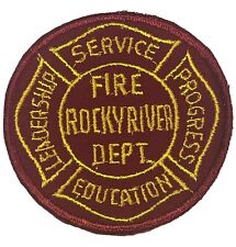 Rocky River Fire Department Patch Ohio Embroidered Service Badge Emblem Memento picture