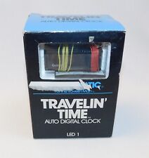 Sparkomatic Travelin’ Time LED Digital Clock 1970 1980s Automotive Accessory NOS picture