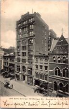 Postcard Real Estate Exchange 189 Montague St. Brooklyn NY New York 1908   F-216 picture