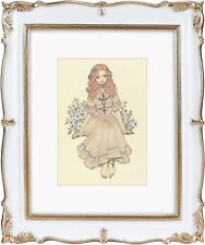 Vintage Style Frame for 8x10 Picture - Ornate Retro Frame with Mat for 5x7 Photo picture