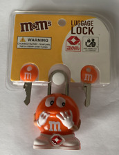 M&M's World Character Orange Luggage Lock With 2 Keys New Sealed picture
