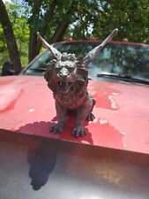 RARE HOOD ORNAMENT RAT ROD BIG RIG TRUCK WINGED LION 🦁 GRIFFIN MYTHICAL BEAST  picture