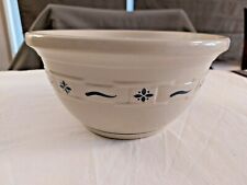 Longaberger Pottery Woven Traditions Heritage Blue 10 inch Large Mixing Bowl picture