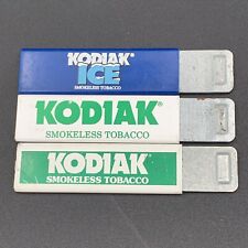 VTG Kodiak Smokeless Tobacco Advertising Lot of 3 Box Cutters Made in USA picture