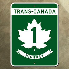 Trans-Canada highway 1 route marker road sign 1972 15x20 picture