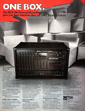 vtg 80s TOA MCX-106 MAGAZINE PRINT AD Recording Mixer Cassette Studio PINUP PAGE picture