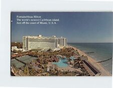 Postcard Fontainebleau Hilton Miami Beach Florida USA picture