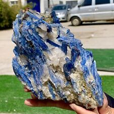 4.61LB Rare Natural beautiful Blue KYANITE with Quartz Crystal Specimen Rough picture