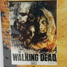 NEW LARGE WALKING DEAD ZOMBIE WALL BANNER HALLOWEEN 84in X 60in TAPESTRY BANNER picture