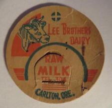 Lee Brothers Dairy Carlton, OR Raw 56mm bottle cap picture