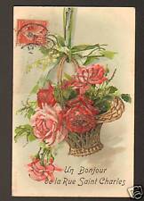 PARIS XV°: RUE SAINT-CHARLES, BASKET de ROSES & MUGUET picture