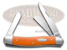 Case xx Medium Stockman Knife Smooth Orange Delrin Stainless Pocket Knives 80509 picture