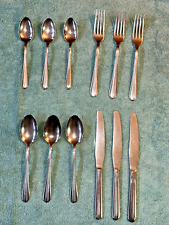 Vintage Silco Empire International Flat Ware Set of 3 Stainless Steel 12pcs picture