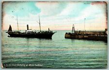 SS St. Clair Entering Wick Harbor Scotland Caithness 1907 DB Postcard J10 picture