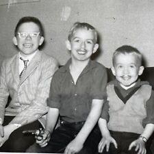 G2 Photograph Boys Drawn On Mustaches Funny Happy Kids 950's picture