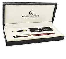  Fountain Pen - Medium and Fine Nibs | Includes Luxury Box, Ink Dangerous Red picture