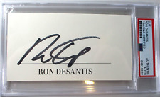 Governor Ron DeSantis / Autographed Cut - PSA/DNA Slabbed and Certified picture