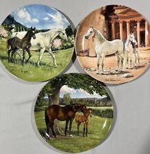 Vintage Spode China Lot Of 3 Susie Whitcombe Plates Horse Designs picture