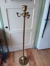 Rare MARBRO LAMP MFG. Co Brass ANTIQUE Standing Tripod Floor Light Old Antique  picture
