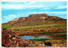 Tucumcari Mountain Town Eastern New Mexico NM Famous Landmark Chrome Postcard  picture