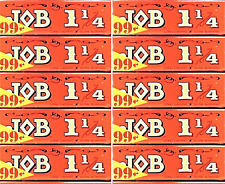 10x Job 1 1/4 Rolling Papers Orange Red 100% Authentic *Great Price*USA Shipped* picture
