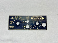 Whelen Model WS-295 - Controls Metal Face Plate - 1981 picture