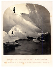 William England, Switzerland Cave in Grindelwald Vintage Albumen Print 1860 Tirg picture